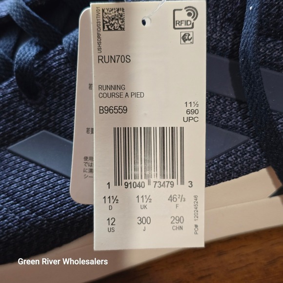 Adidas RUN70S Men Navy Blue Running Shoes Sneakers‎ Size 12 main image 6